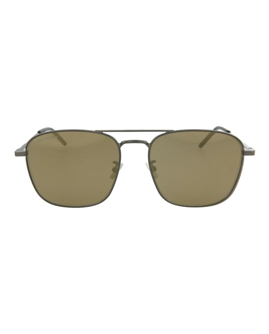 Saint Laurent Aviator-Style Metal Sunglasses