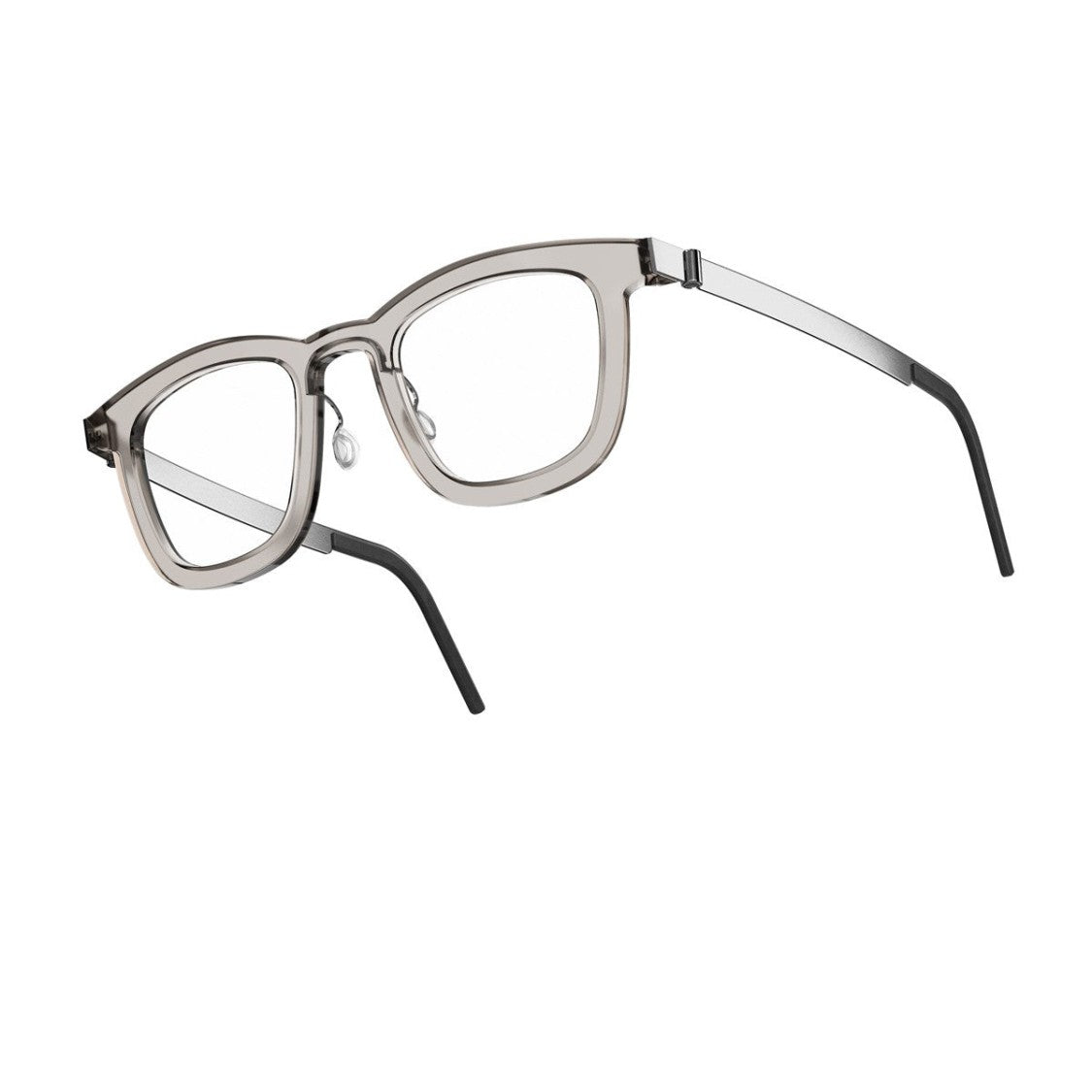 Lindberg Grey Acetanium 1065 Acetate-Titanium Blend Square Sunglasses