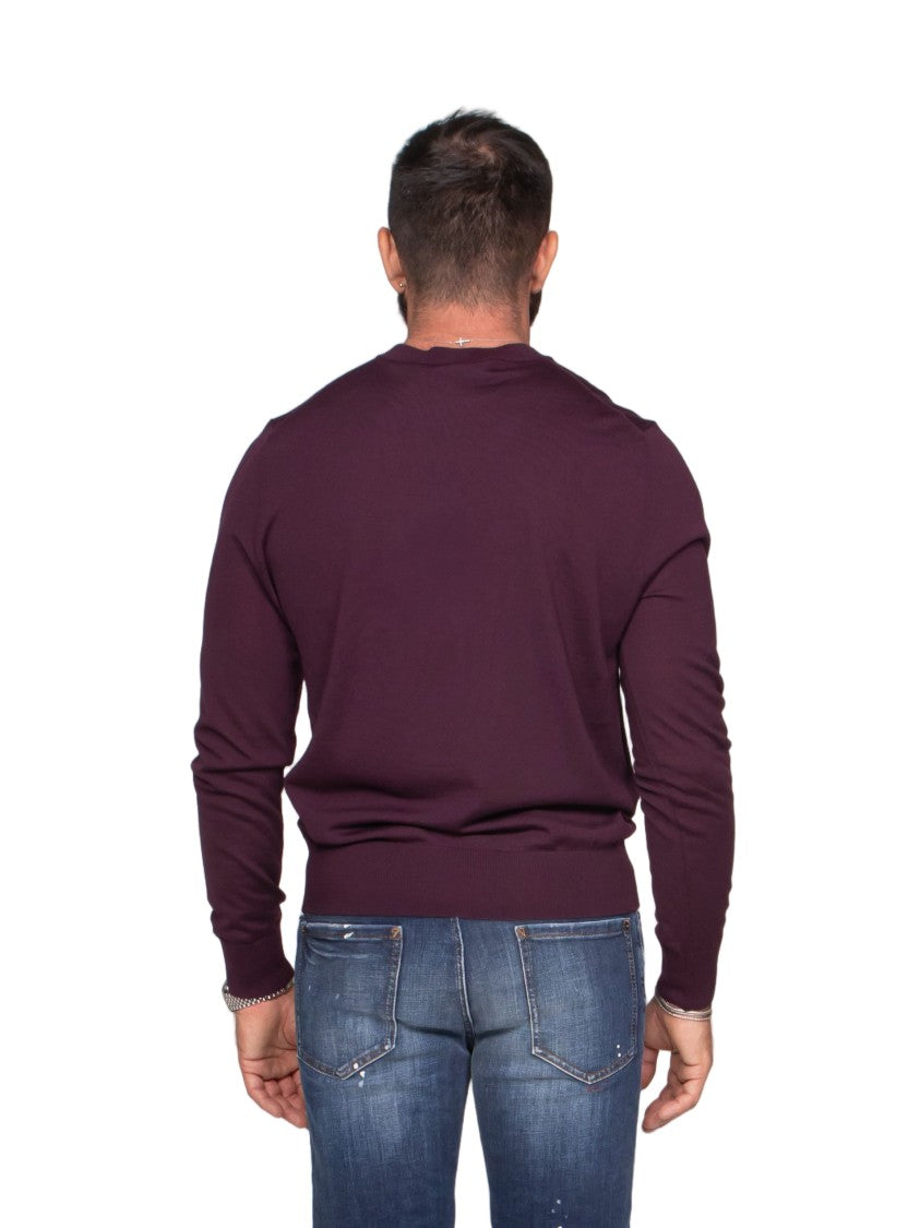 Dsquared2 Fitted Long-Sleeve Sweater With Crew Neckline And Logo Detail