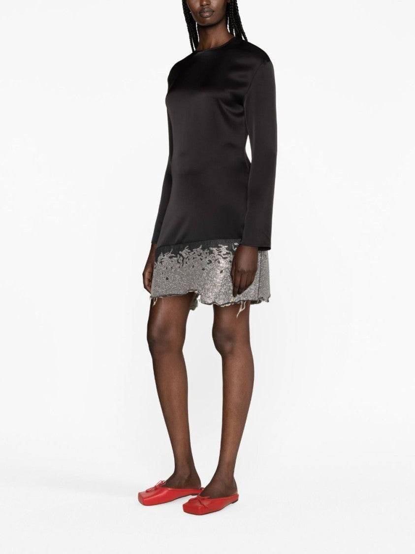 J. W. Anderson Glitter-Embellished Satin Minidress