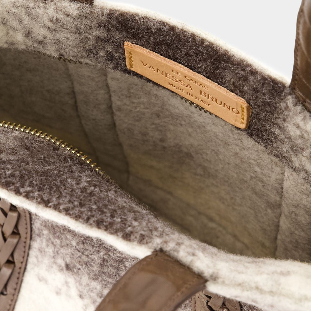 Vanessa Bruno Cabas S Shopper Bag - Wool - Brown