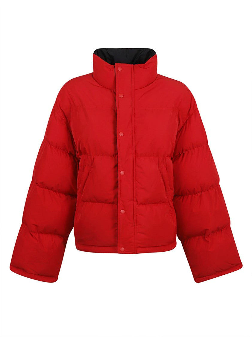 Balenciaga Boxy Red Coat With High Collar