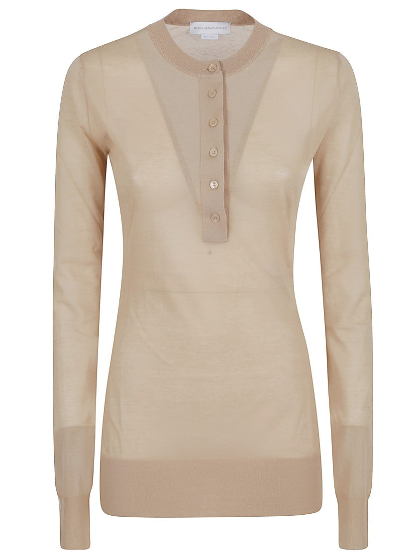 Stella Mccartney Nude Cotton-Blend Top