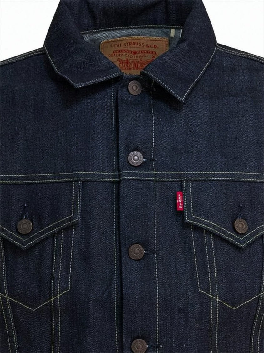 Levi's Structured Indigo Denim Jacket With Button-Up Front