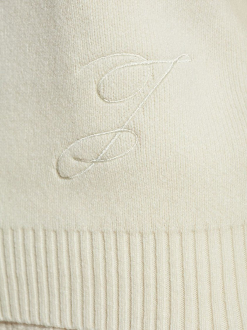 Jacquemus Wool-Cashmere Blend Sweater With Voluminous Sleeves