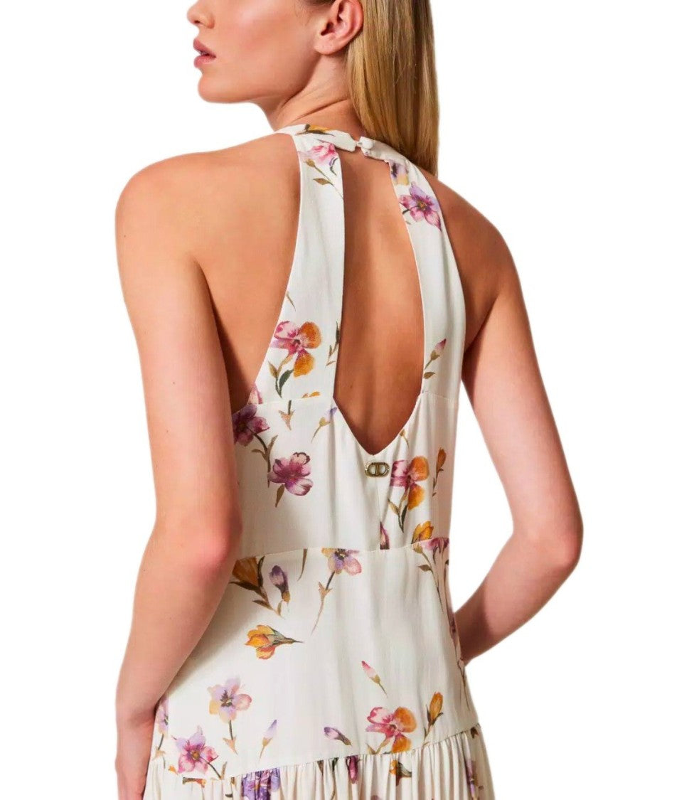 Twin-Set Madreperla Floral Long Dress