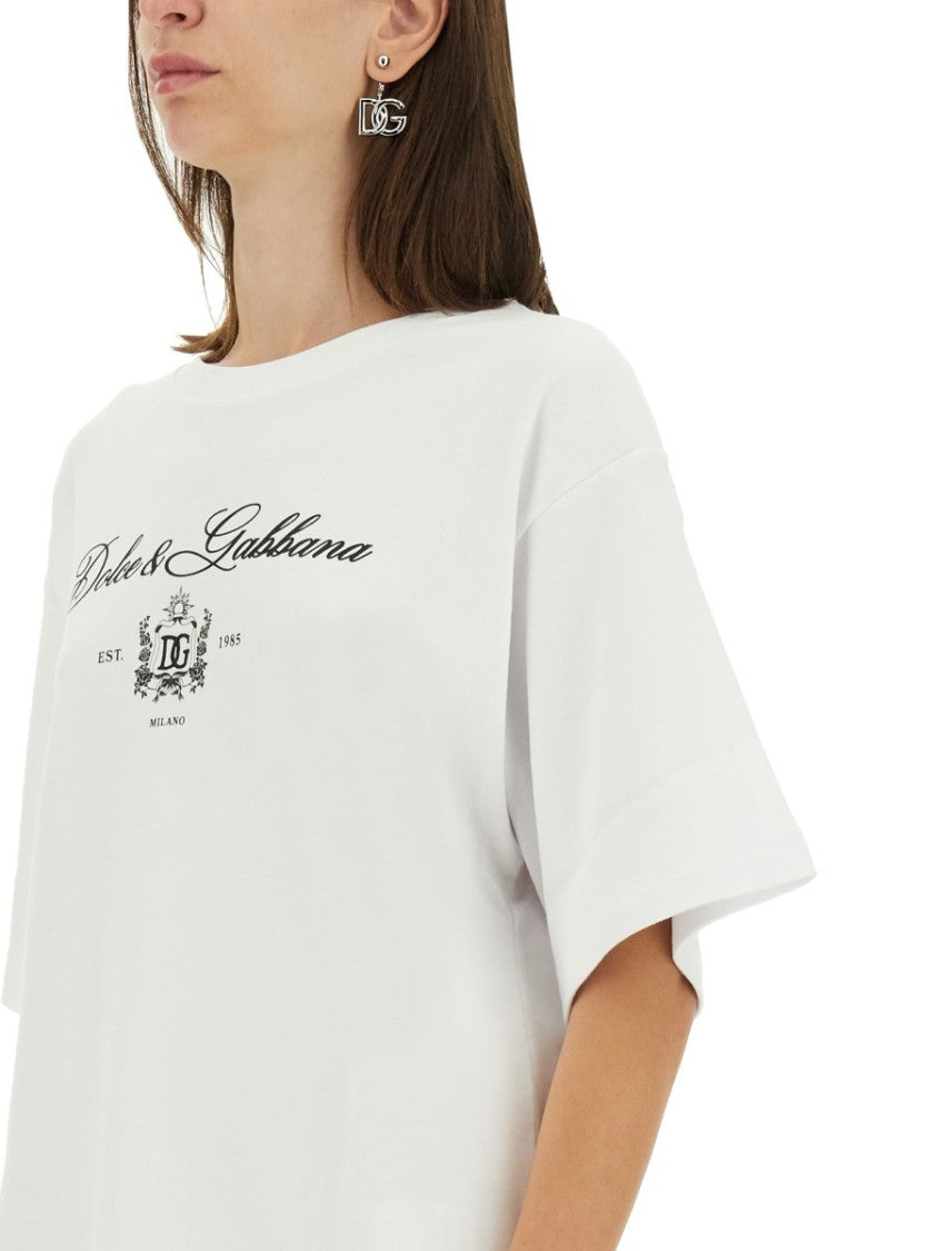 Dolce & Gabbana T-Shirt With Lettering Logo