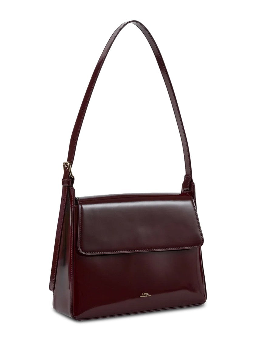 A.P.C. Sac Virginie Flap Leather Bag