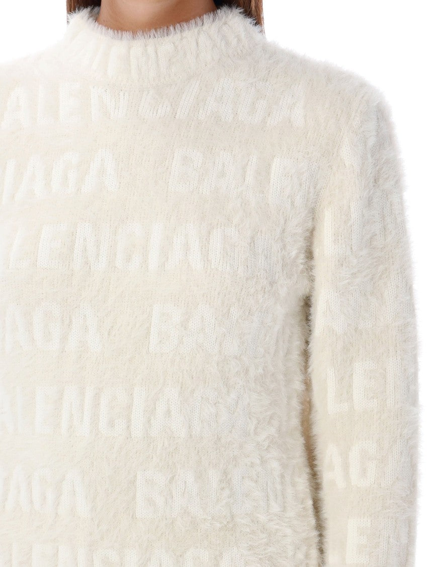Balenciaga Furry Fitted Sweater