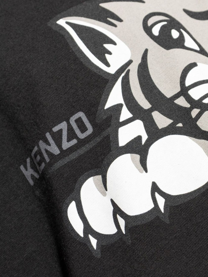 Kenzo Graphic Print Black T-Shirt