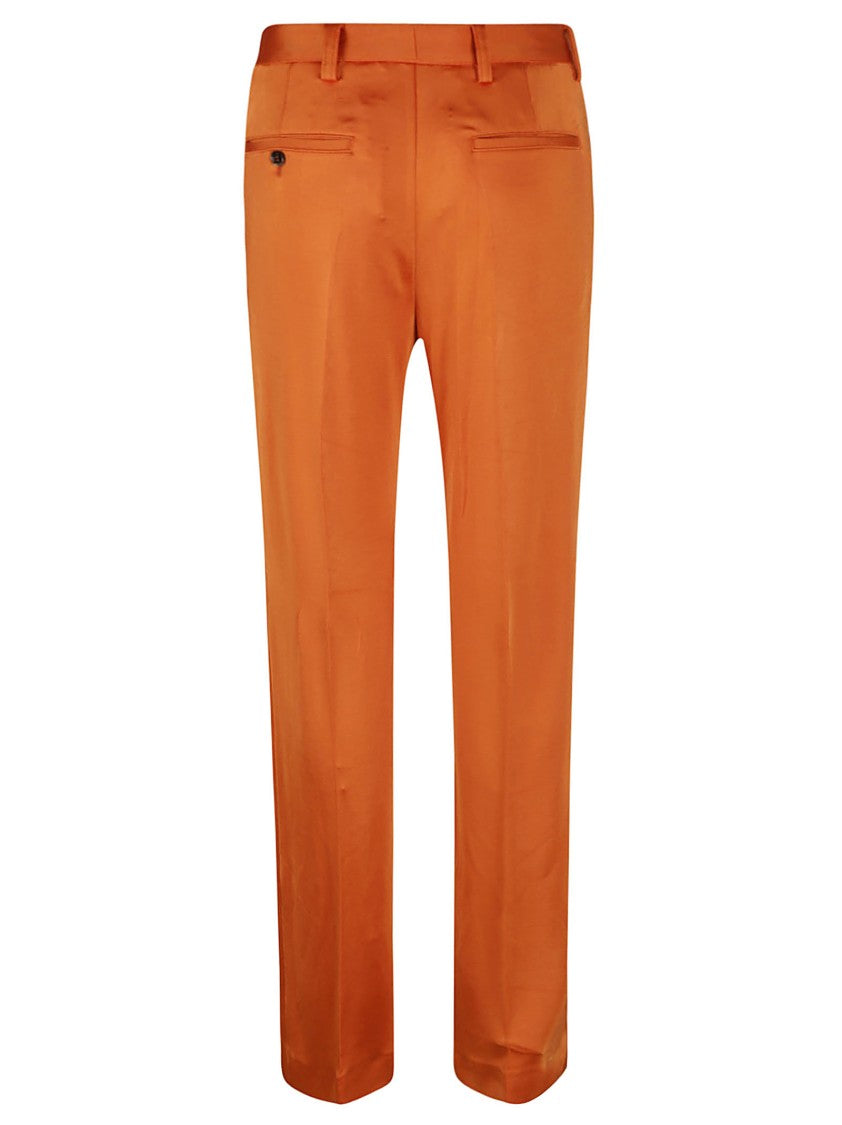 Marni Tailored Orange Trousers With Smooth Finish