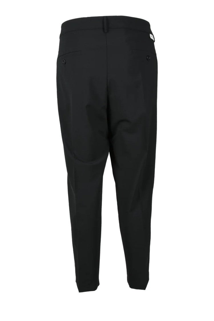 True Nyc Fabric Trousers - Black