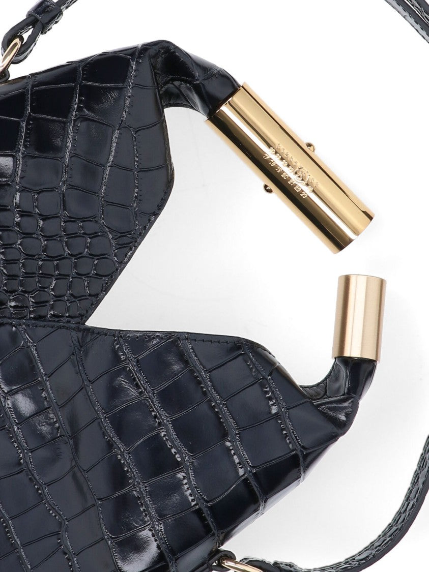 Mm6 By Maison Margiela Structured Black Bag With Minimalist Design