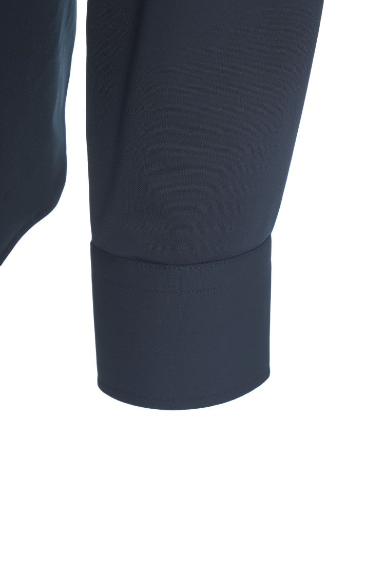 Gender Structured Blue Shirt With Design