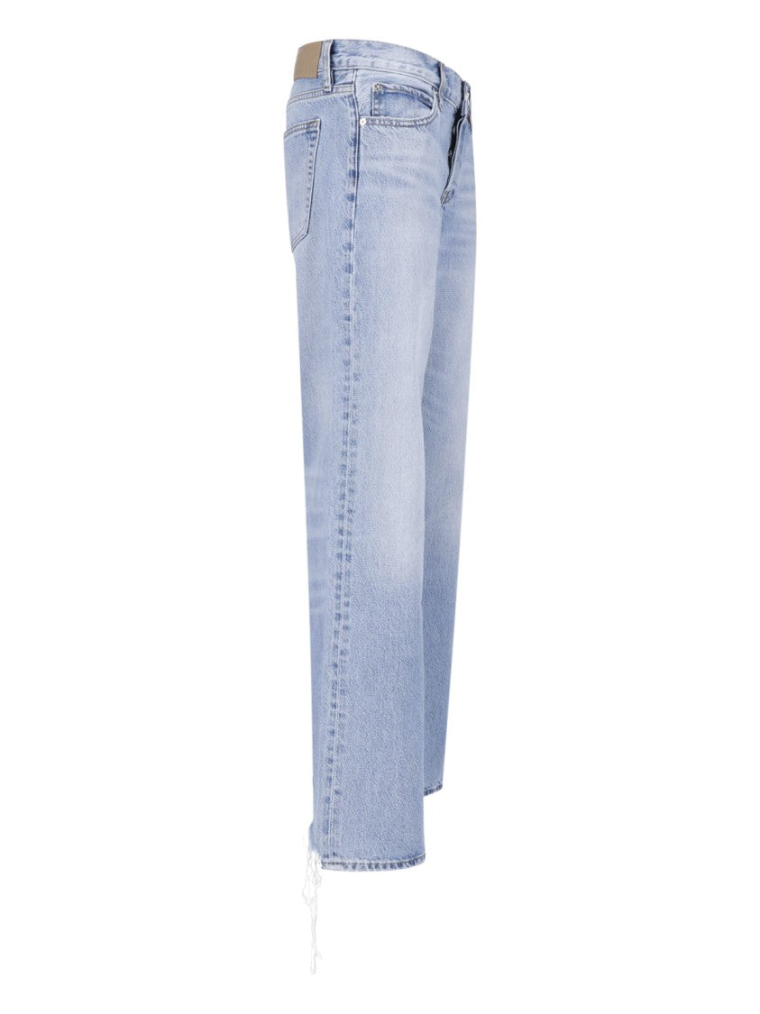 Frame Light Blue Cotton Denim The Gray Jeans