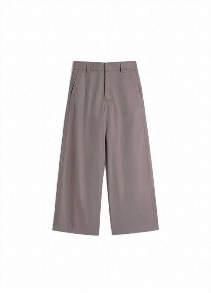 Lemaire Brown Straight Pants With Minimalist Design