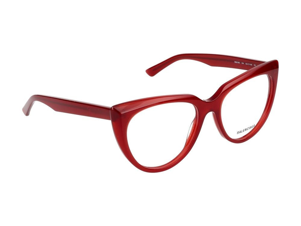 Balenciaga Eyeglasses Bb0218o 004 Red Red Transparent 53/17/140