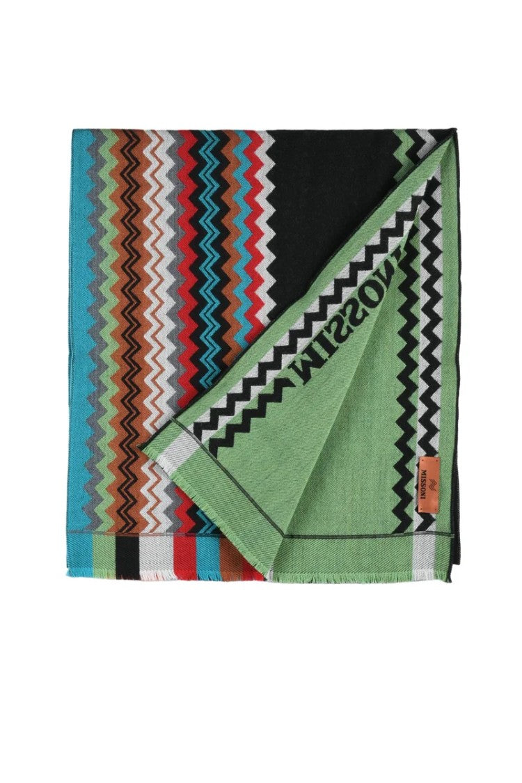 Missoni Green Wool Scarf