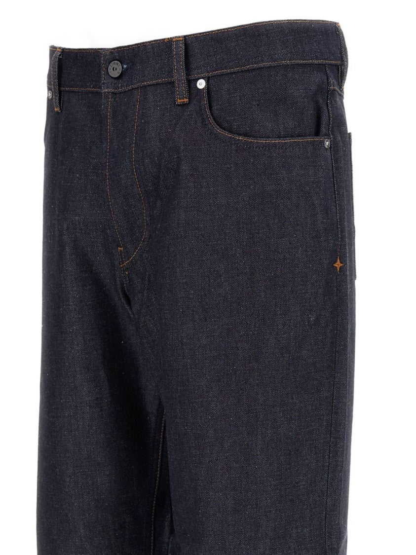 Stone Island Indigo-Dyed Organic Cotton Straight-Leg Jeans