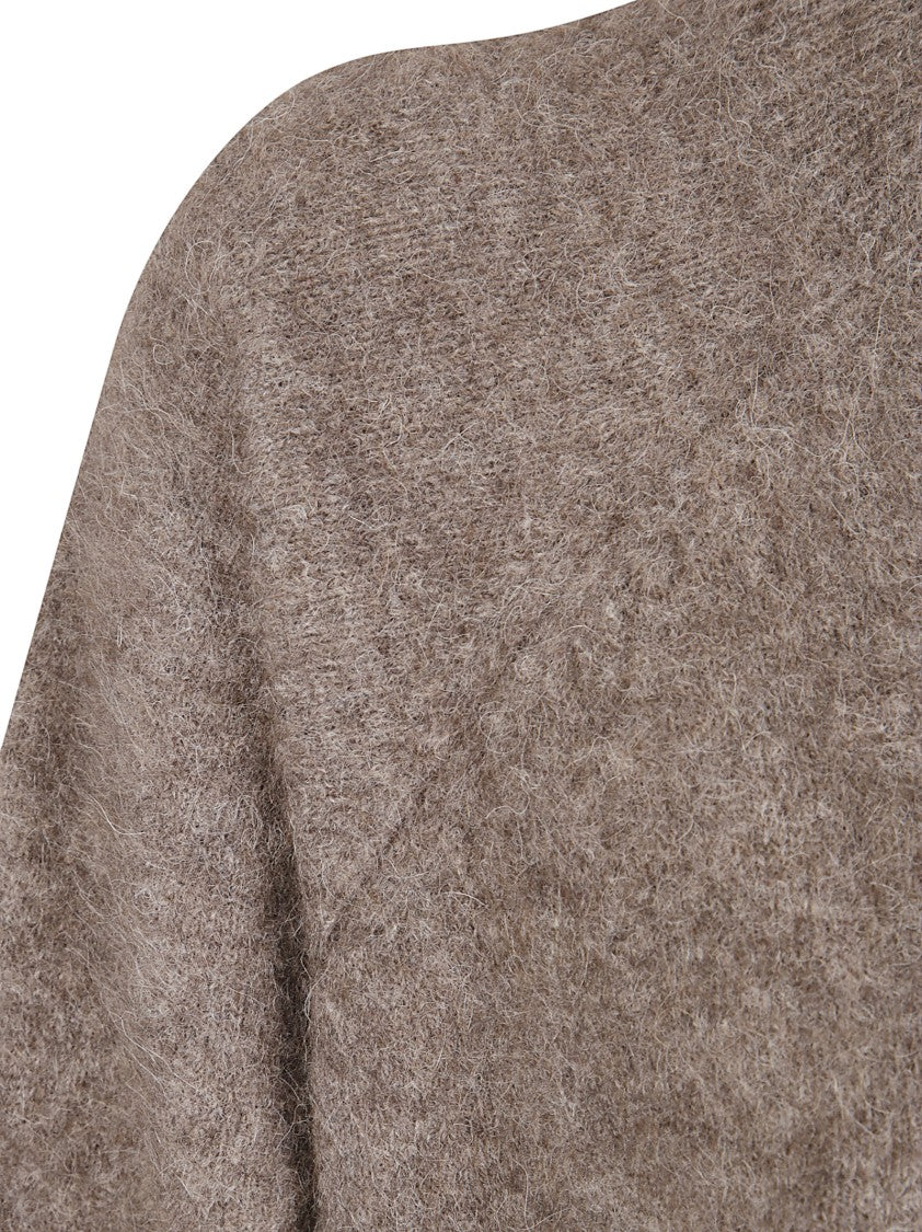 P.A.R.O.S.H. Oversized Wool Sweater With Wide Round Neckline