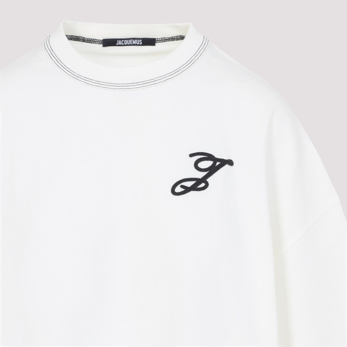 Jacquemus White Oversized Cotton Top