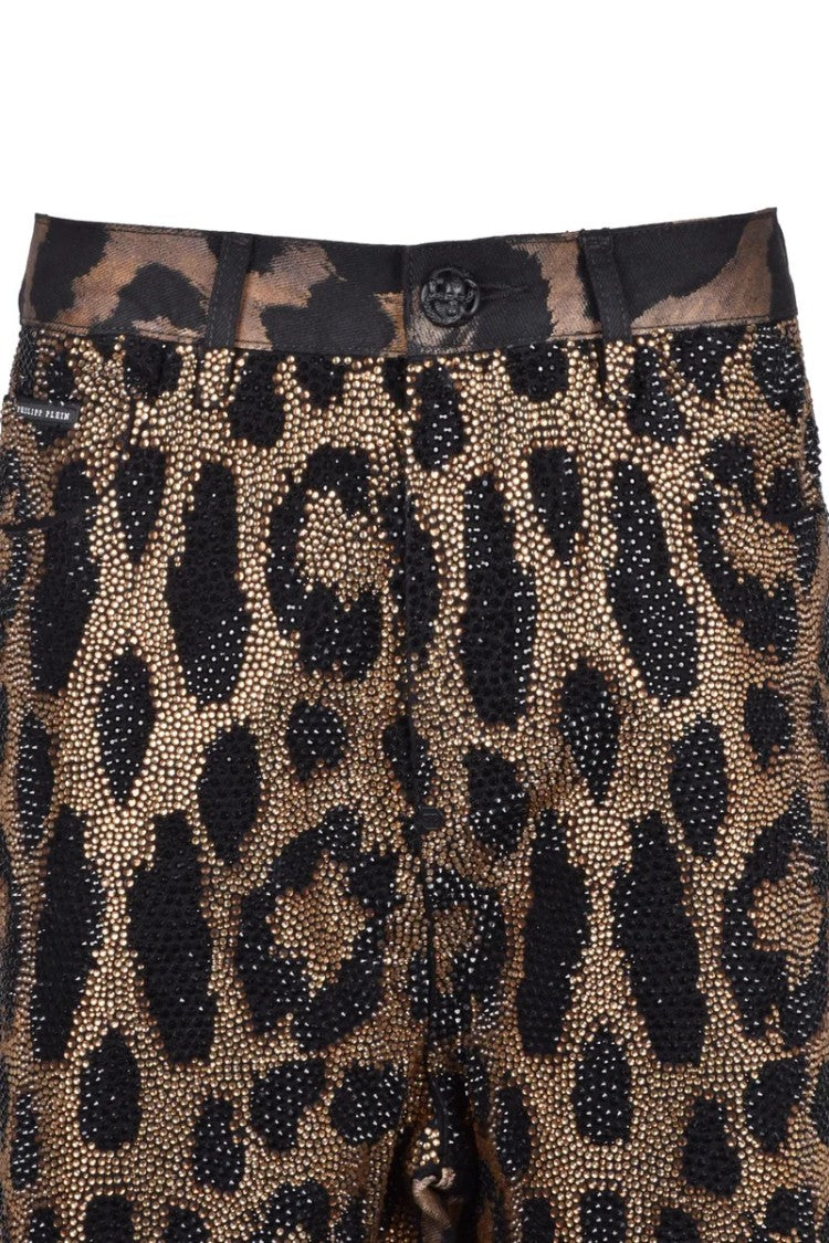 Philipp Plein 5-Pocket Jeans - Leopard Print