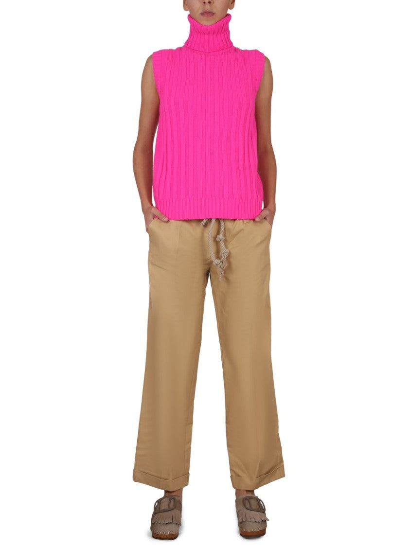 Jejia Straight-Leg Pants With Rope Belt Detail