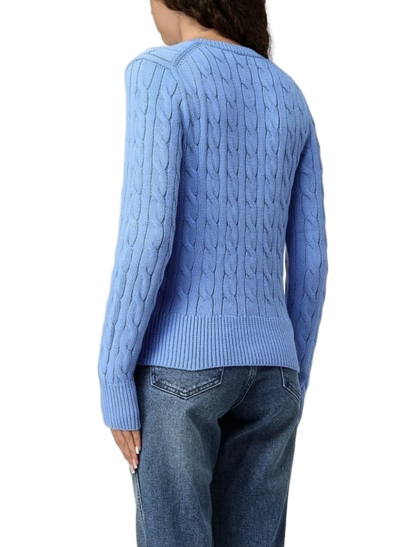 Polo Ralph Lauren Textured Cable Knit Cardigan With Button-Down Front