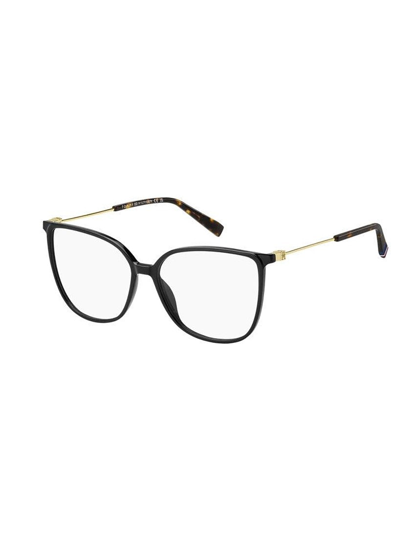 Tommy Hilfiger Rectangular Optical Frames With Tortoiseshell Tips By Tommy Hilfiger