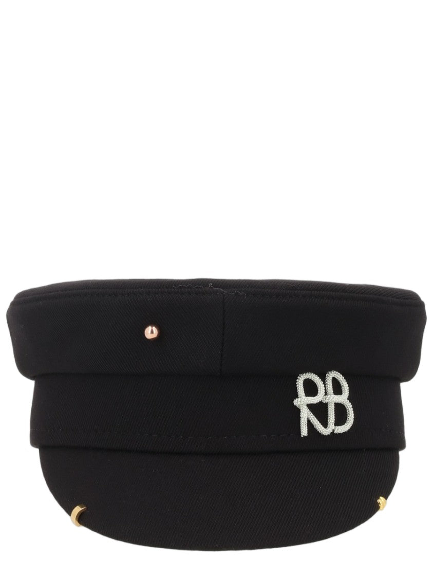 Ruslan Baginskiy Structured Metallic Accent Baker Boy Hat