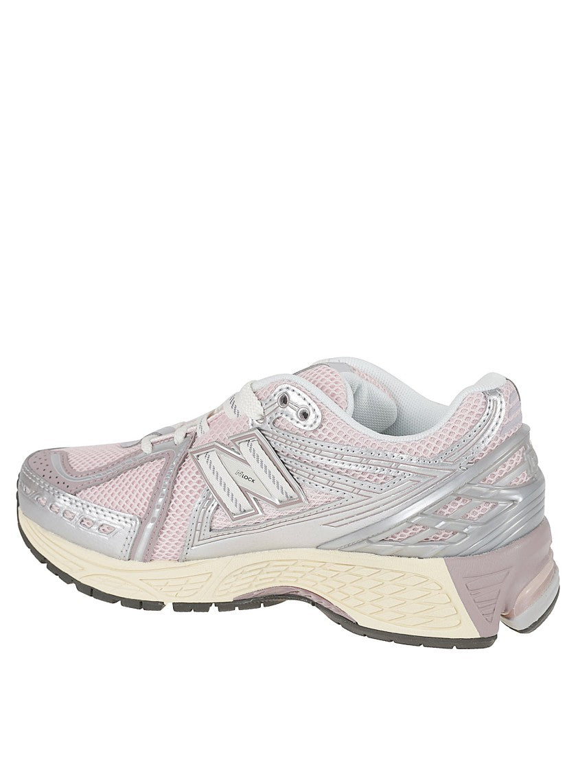 New Balance Light Pink Sneakers With Silver Accents