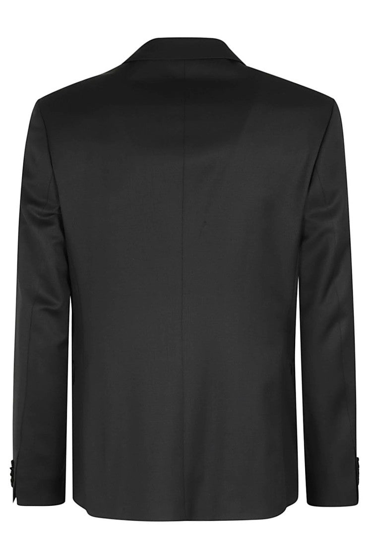 Boss Tailored Black Wool Jacket With Notch Lapel