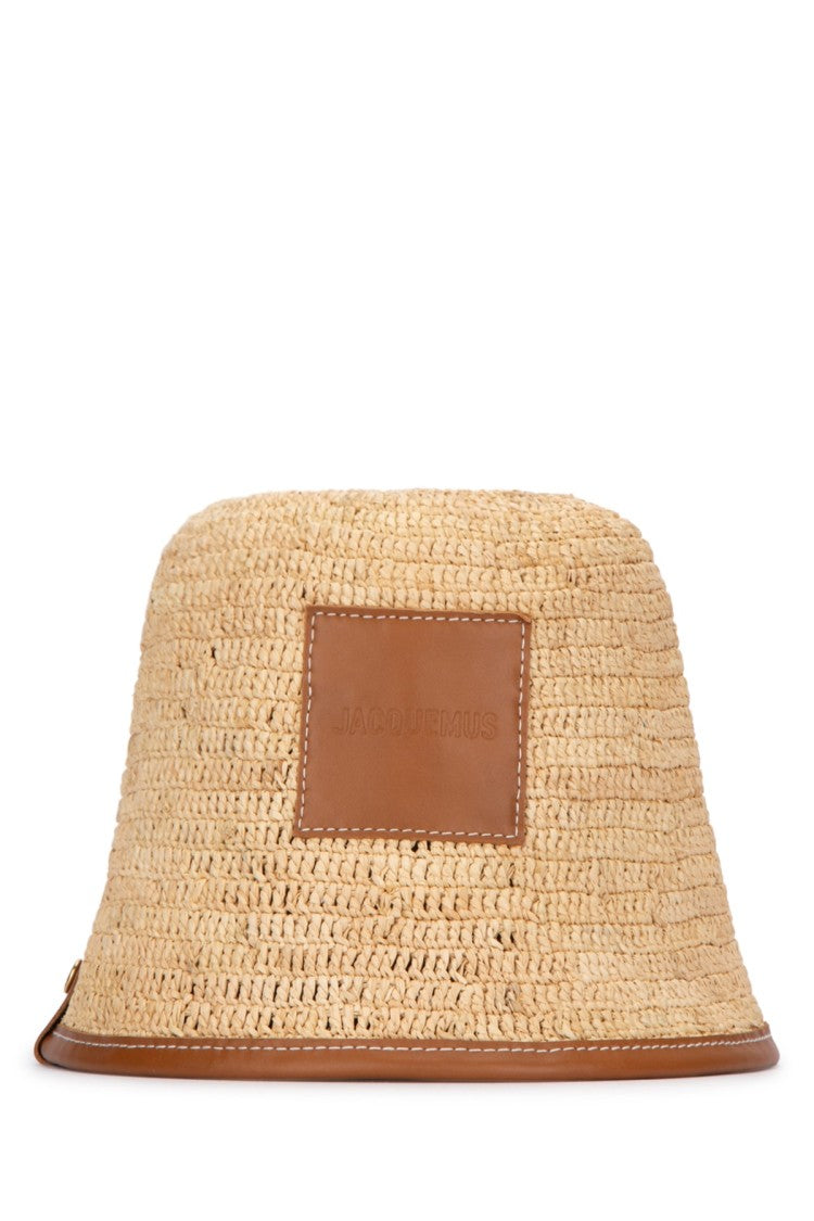 Jacquemus Structured Bucket Hat With Leather Band