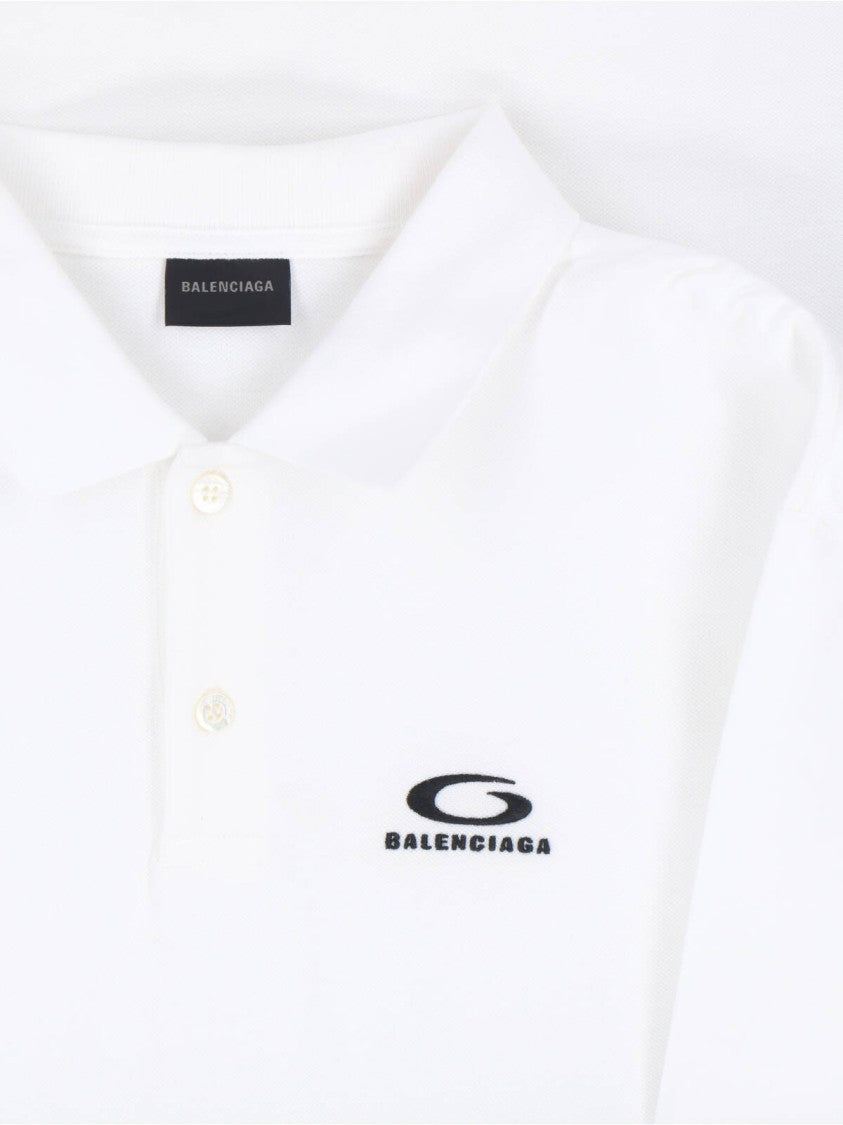 Balenciaga "Laurel" Polo – White