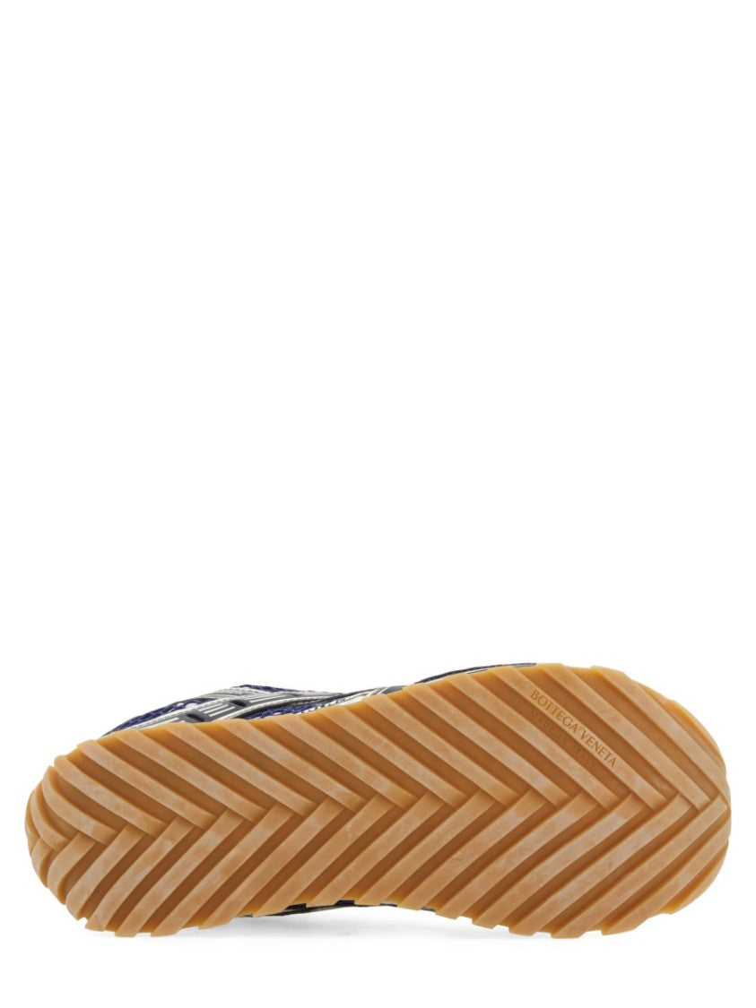 Bottega Veneta Low-Profile Leather Sneakers With Textured Gum Sole