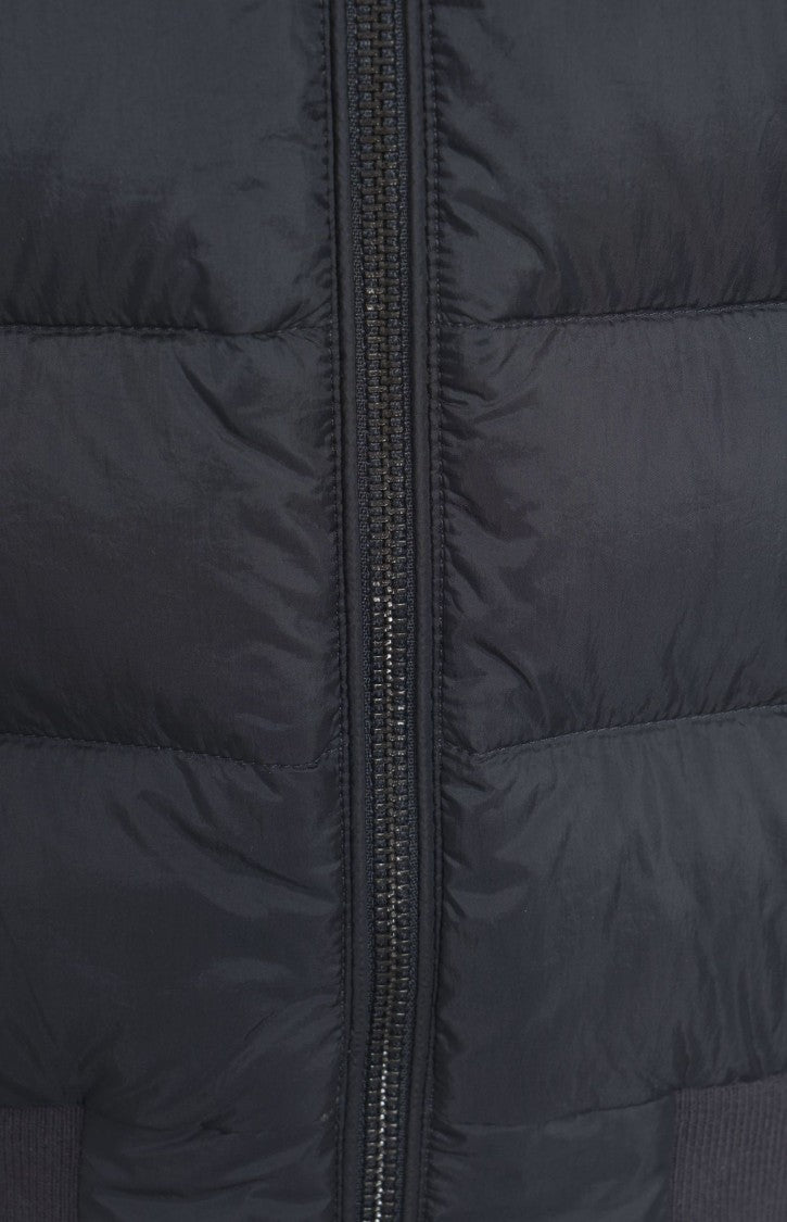 Belstaff Puffer Jacket With Horizontal Quilting And Buckle Closure