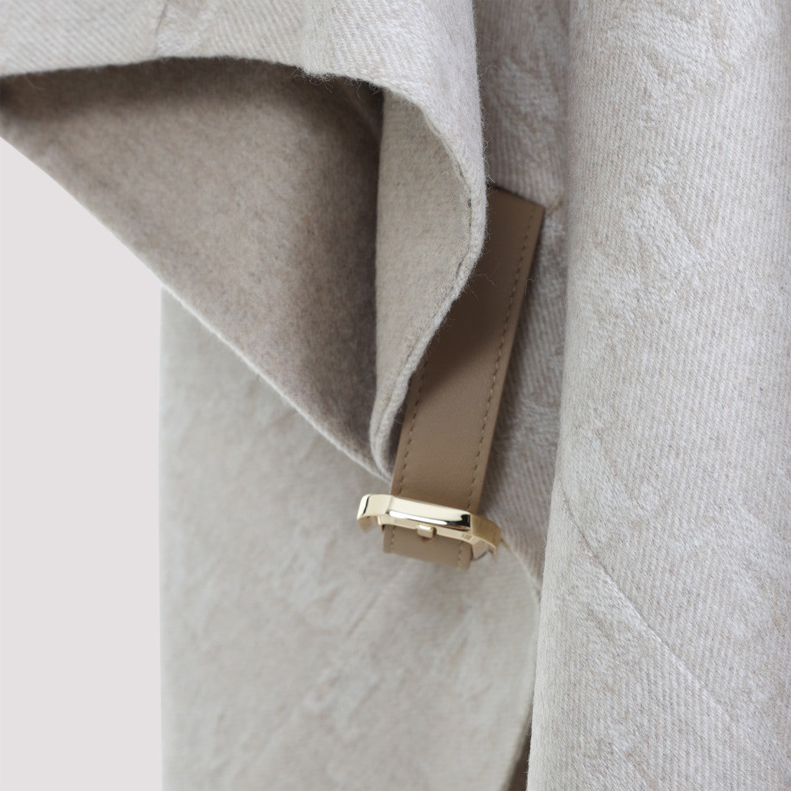 Max Mara Monogram Patterned Jago Logo Long Cape