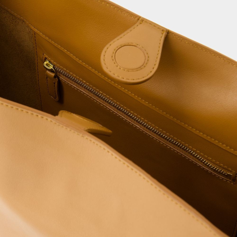 Ines De La Fressange Leonore L Shoulder Bag - Leather - Camel