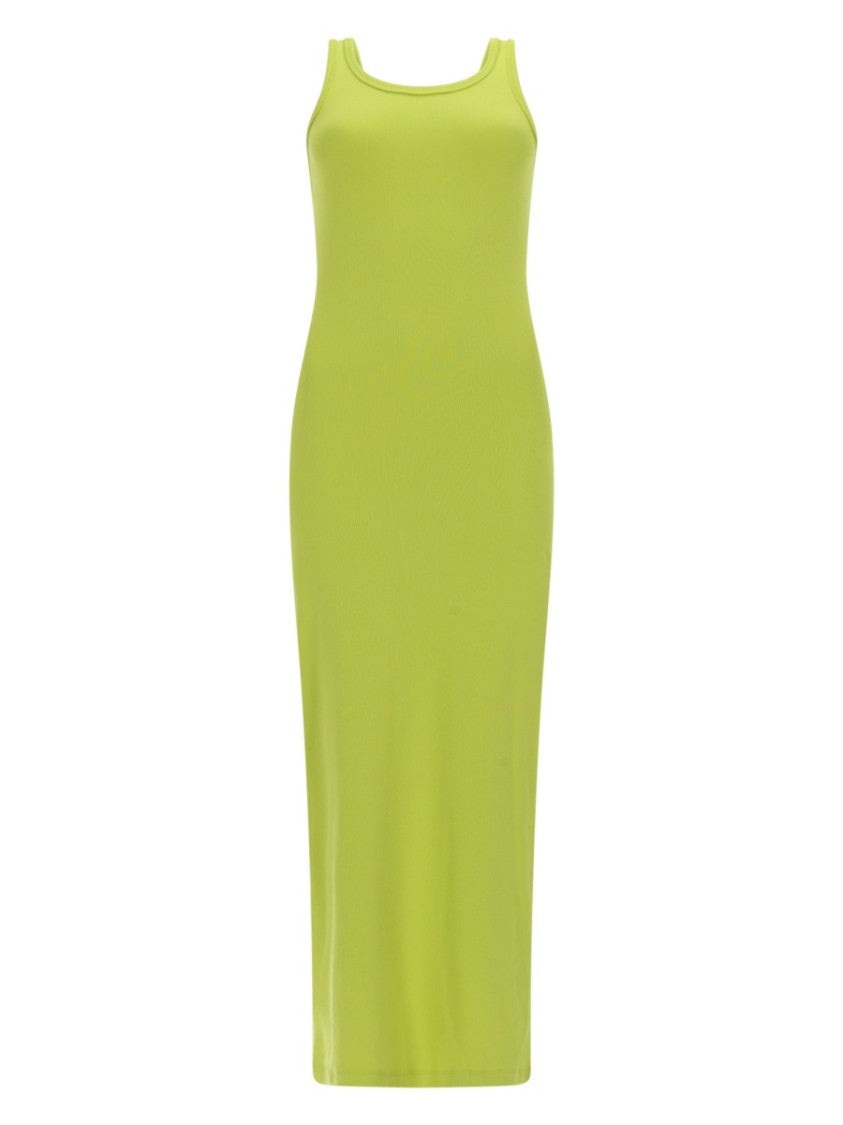 Msgm Sleeveless Scoop Neck Viscose Maxi Dress