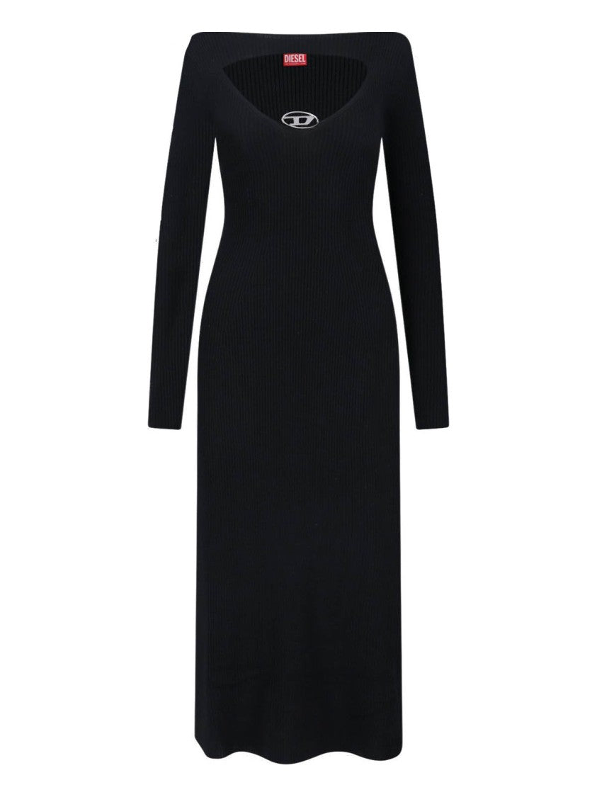 Diesel Maxi Knit Dress – Black