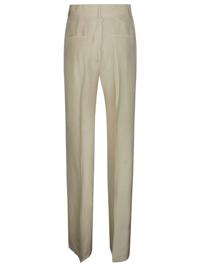 Sportmax Straight-Leg Viscose Trousers With Tailored Finish
