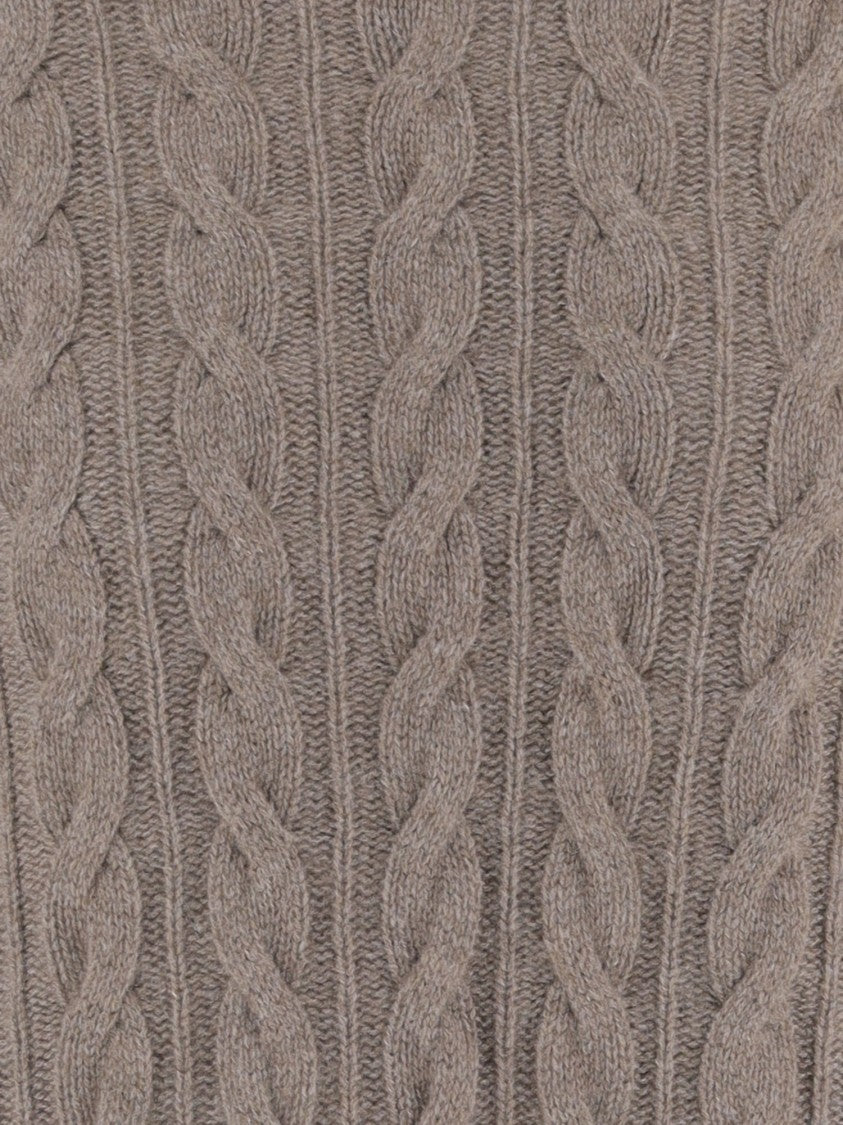 Oliver Lattughi Cashmere Sweater With Sophisticated Braided Pattern