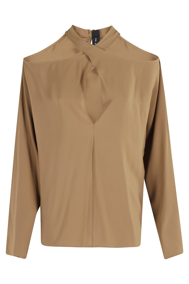Federica Tosi Braided Neck Blouse