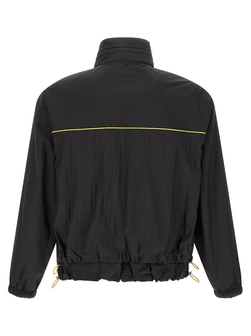 Fendi Reversible Anorak With Contrast Piping And Subtle Logo Print