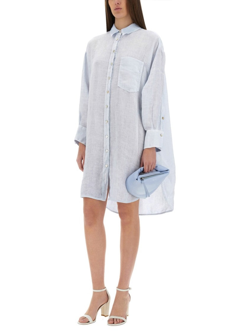 120% Lino Chemisier Dress