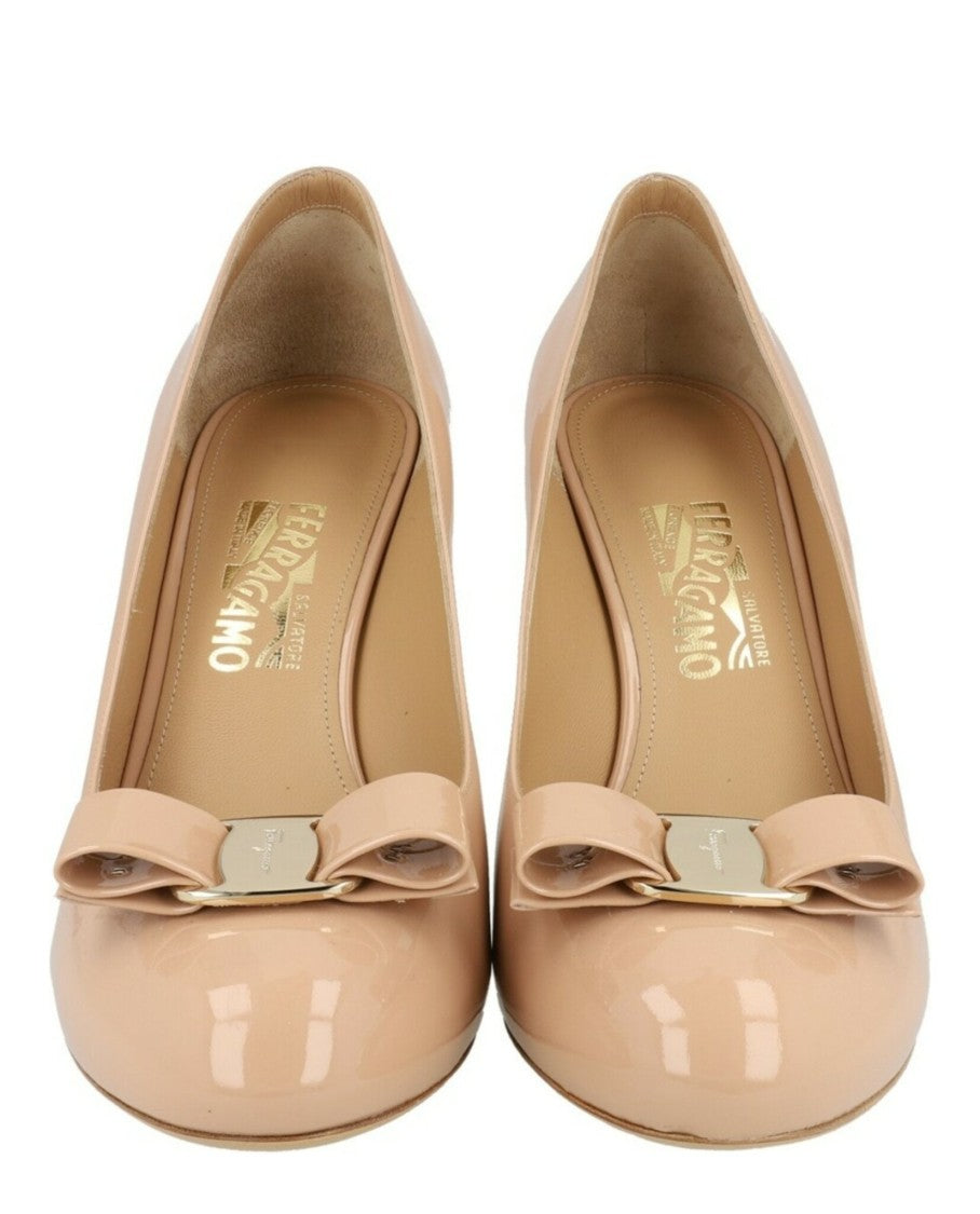 Ferragamo Kali Patent Leather Pumps