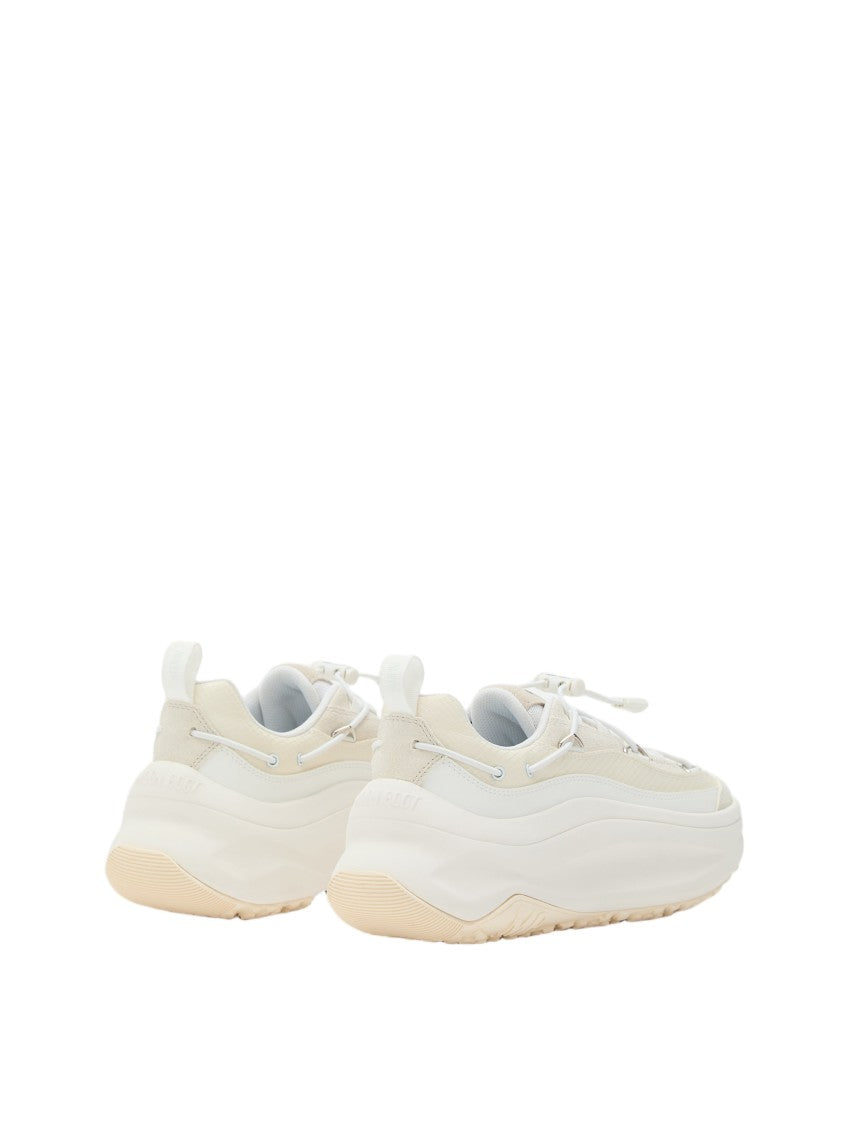 Moon Boot White Moon247 Xlace Suede Sneakers