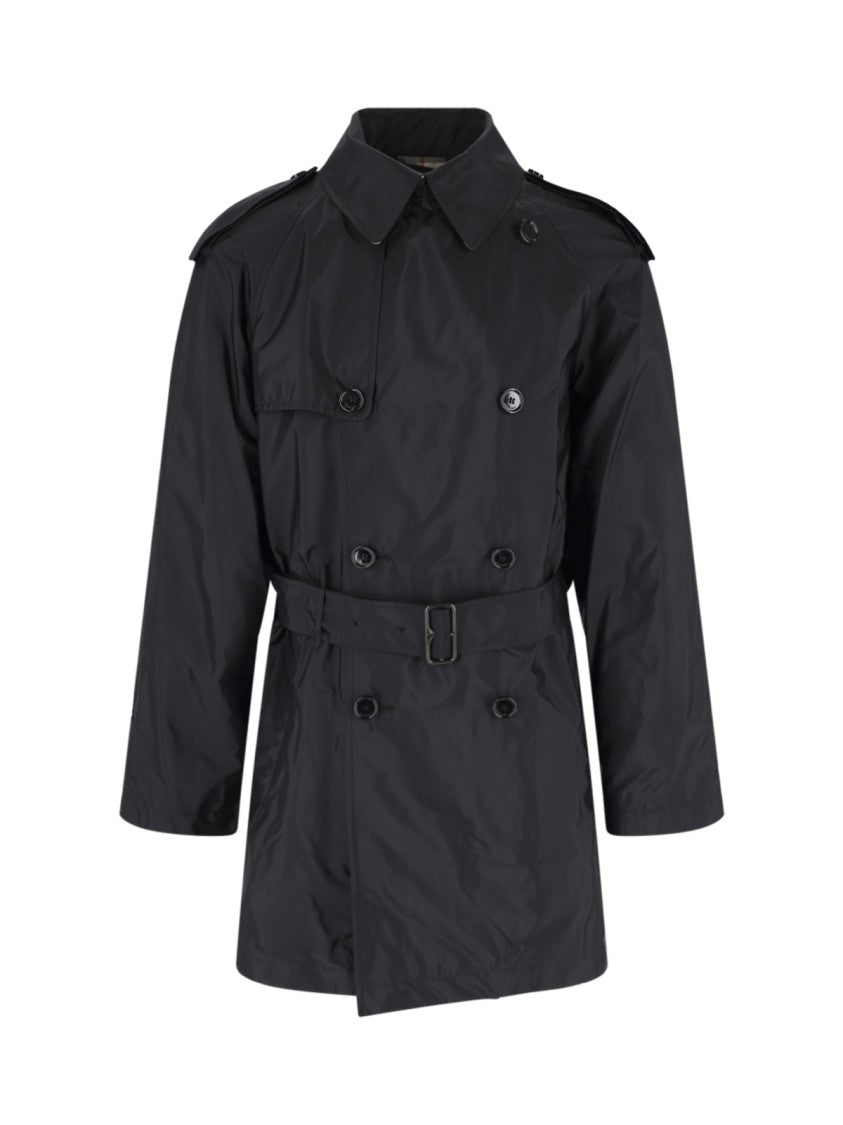 Burberry Black Leadenham Trench Coat
