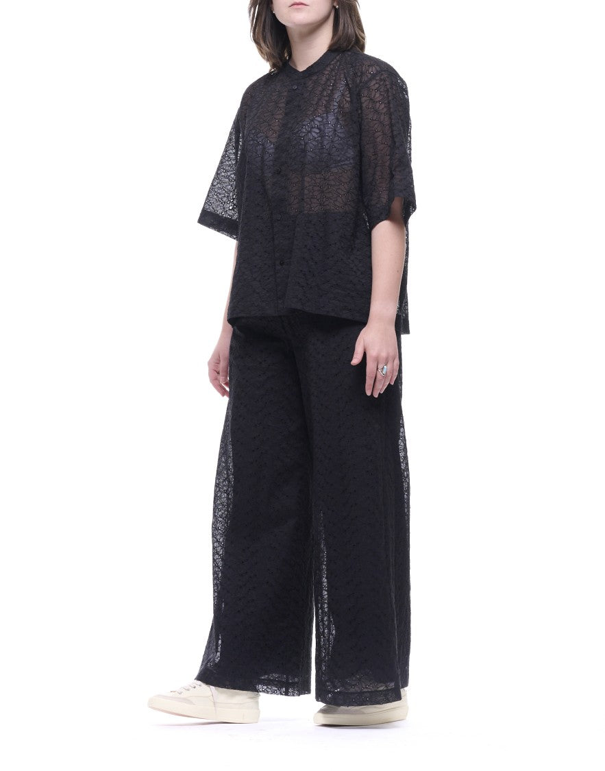 Forte Forte Black Round Neck Cotton Shirt