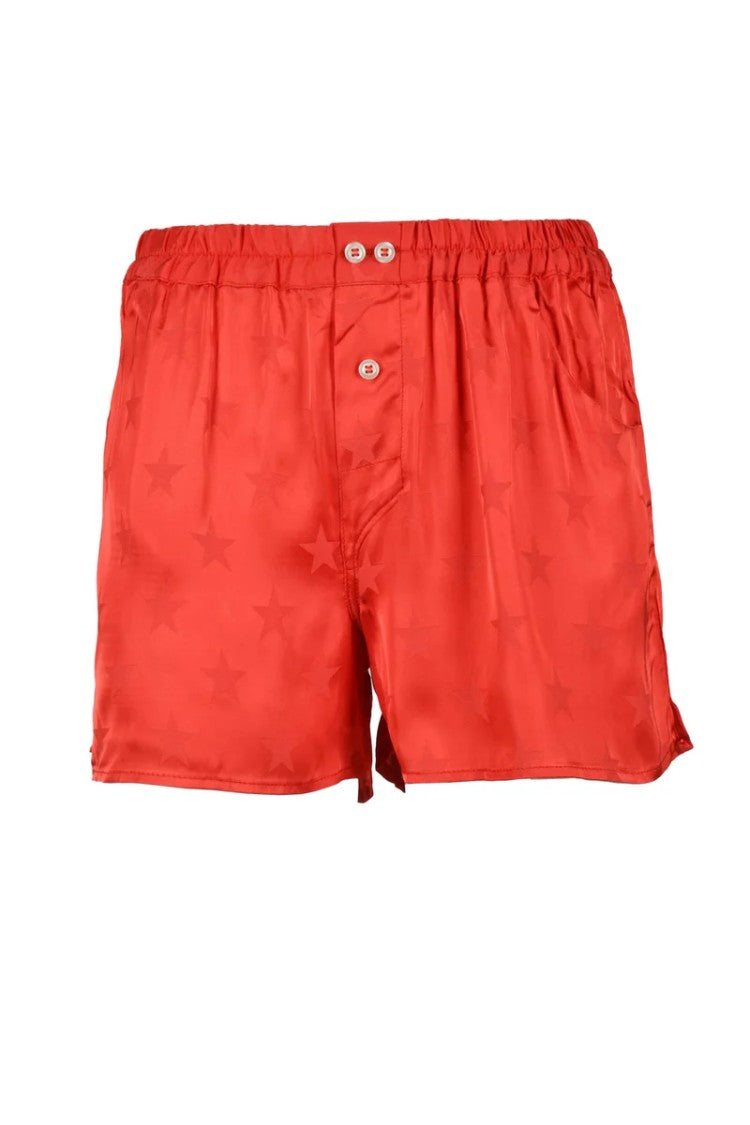 Laneus Yellow Star Viscose Shorts